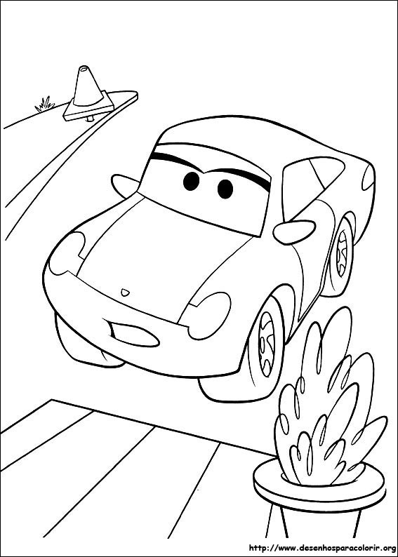 Desenhos de Cars para colorir, jogos de pintar e imprimir #4  Desenhos  para colorir carros, Carros para colorir, Páginas para colorir da disney