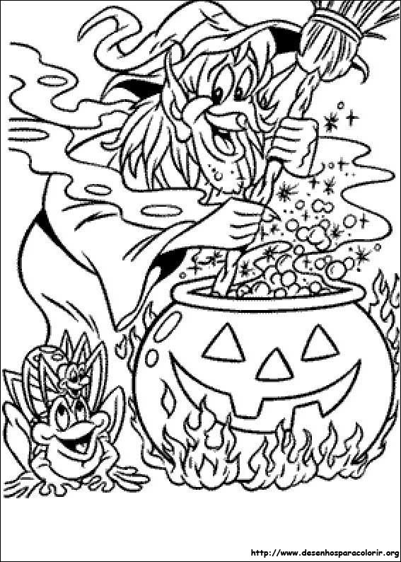 Desenhos para colorir gratuitos de Dia das Bruxas para baixar