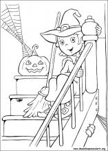 Desenhos simples para colorir de Dia das Bruxas para imprimir e colorir -  Dia das Bruxas - Coloring Pages for Adults