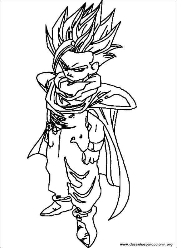 Imprimir para colorir e pintar o desenho Dragon Ball Z - 826