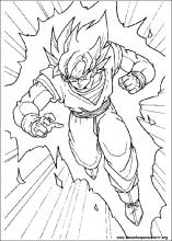 Desenhos para colorir de Son Goku Dragon Ball Z - Desenhos para colorir  grátis para imprimir