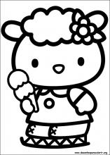 Hello Kitty colorir páginas para imprimir - Hello Kitty - Just