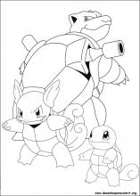 Desenho de Pokémon para colorir e imprimir com moldes