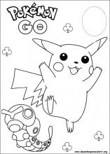 Desenhos para colorir de bebê fofo Pikachu - Desenhos para colorir