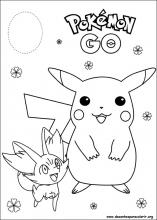 Imprimir para colorir e pintar o desenho Pokemon - 3498