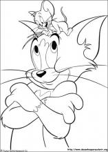 Desenho gratuito do Tom e Jerry para imprimir e colorir - Tom e Jerry -  Just Color Crianças : Páginas para colorir para crianças